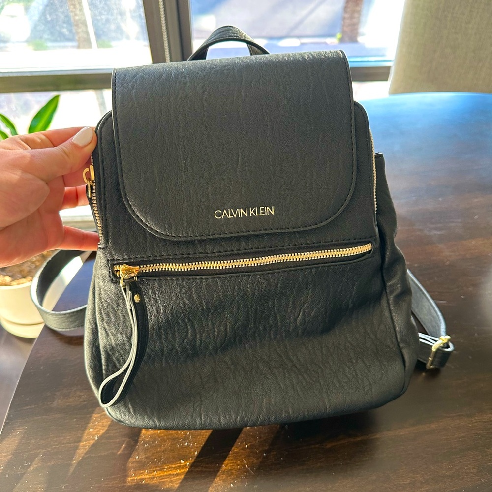 Calvin Klein Black Mini Backpack